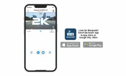 Blaupunkt 5050 Wifi Dual Dash Camera – Full HD Car Dash Camera with Dual Charging & Night Vision