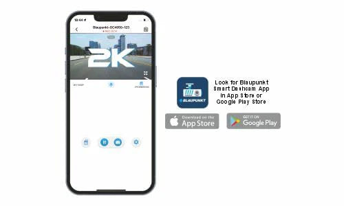 Blaupunkt 5050 Wifi Dual Dash Camera – Full HD Car Dash Camera with Dual Charging & Night Vision