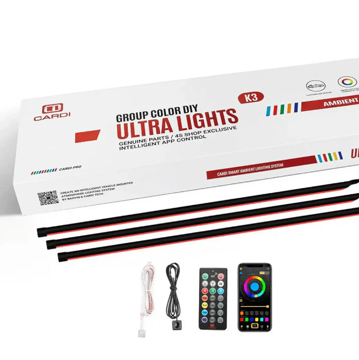 Cardi K3 Ultra Ambient Lights for Car Interior – 10 Pieces