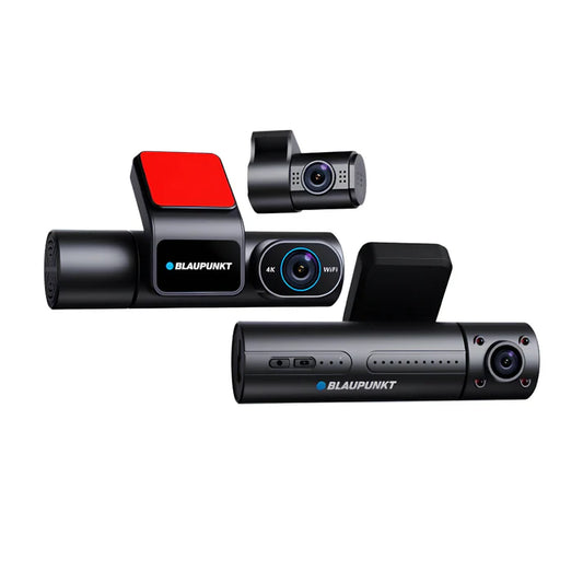 Blaupunkt BP DC 7080 Dash Camera | 4K Ultra HD Front + Dual 1080p | Triple Channel WiFi & GPS Dashcam | Sony STARVIS Sensor
